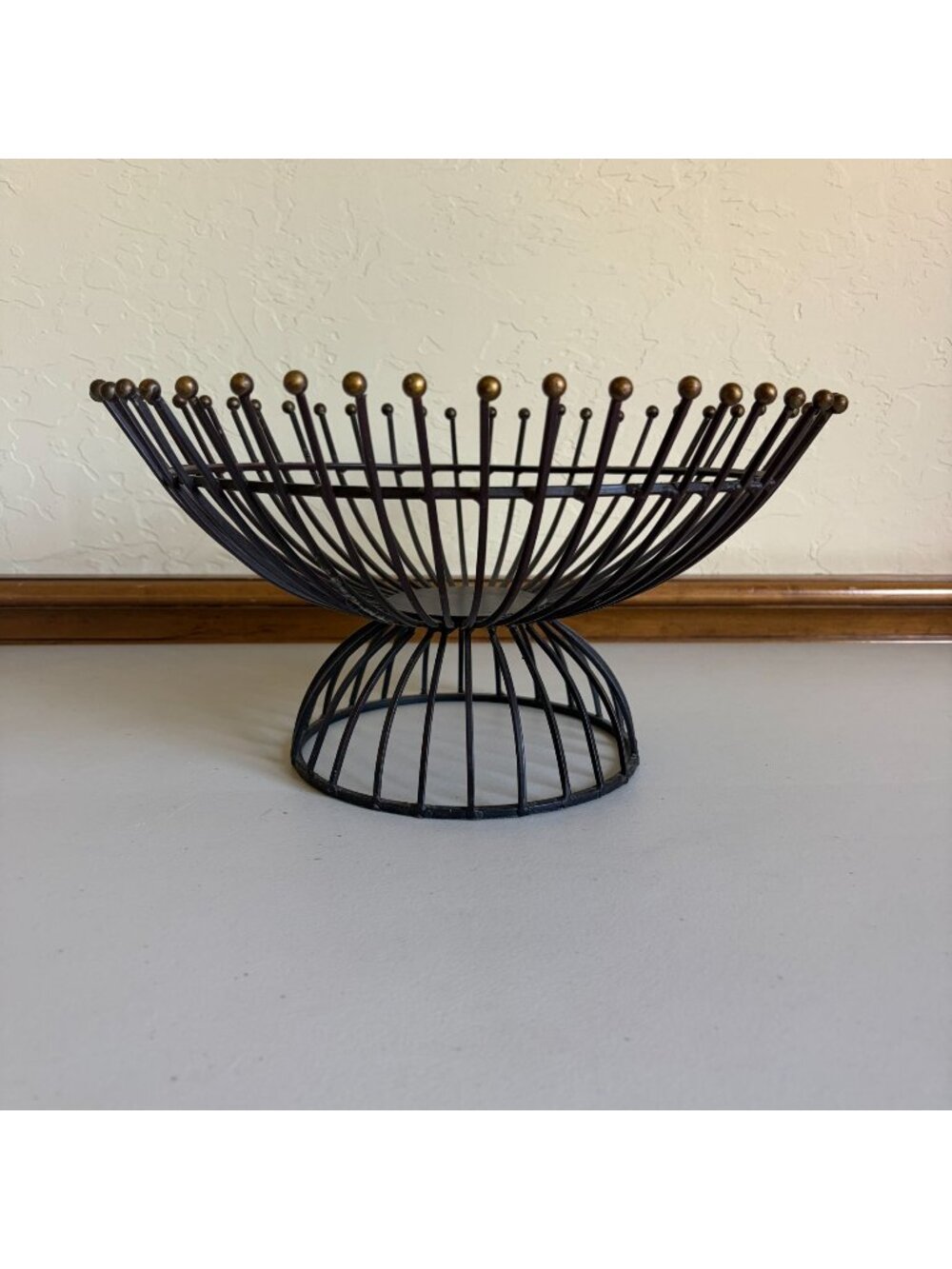 MCM Midcentury Wire Fruit Bowl Basket Atomic Mod Sputnik